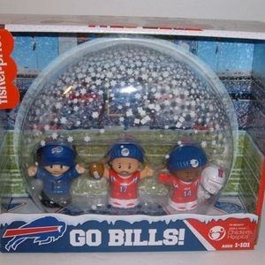 Josh Allen 2022 LITTLE PEOPLE BUFFALO BILLS Snow Globe Diggs Fisher Price NWT